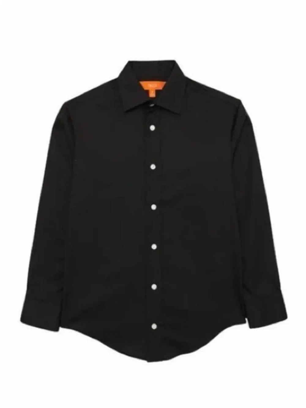 TALLIA Boys Solid Black Dress Shirt size 12